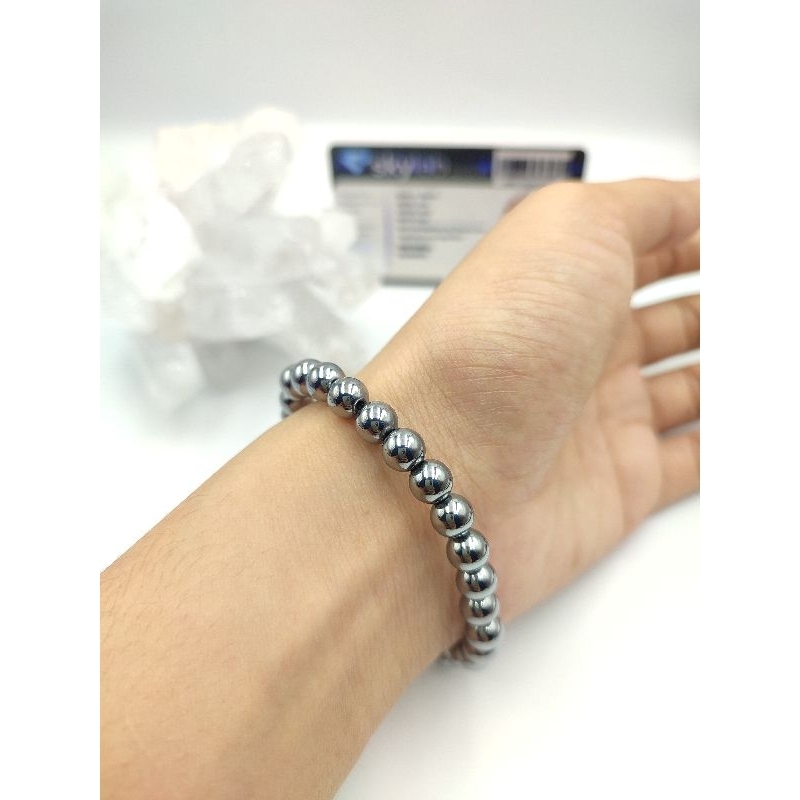 Teranite Stone Ospium Gelang Batu alam Gelang Natural Stone Bracelet Stone Fashion Pria Size Beads 8