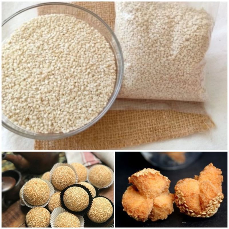 

Biji Wijen Putih White Sesame Berkualitas Repack