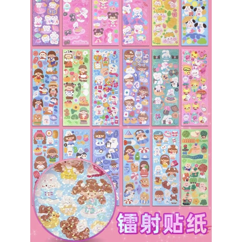 

Sticker stiker kawaii stiker lucu DIY hias stiker 2D dan stiker 3D deco DIY