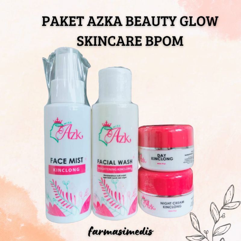 PAKET AZKA BEAUTY GLOW SKINCARE BPOM