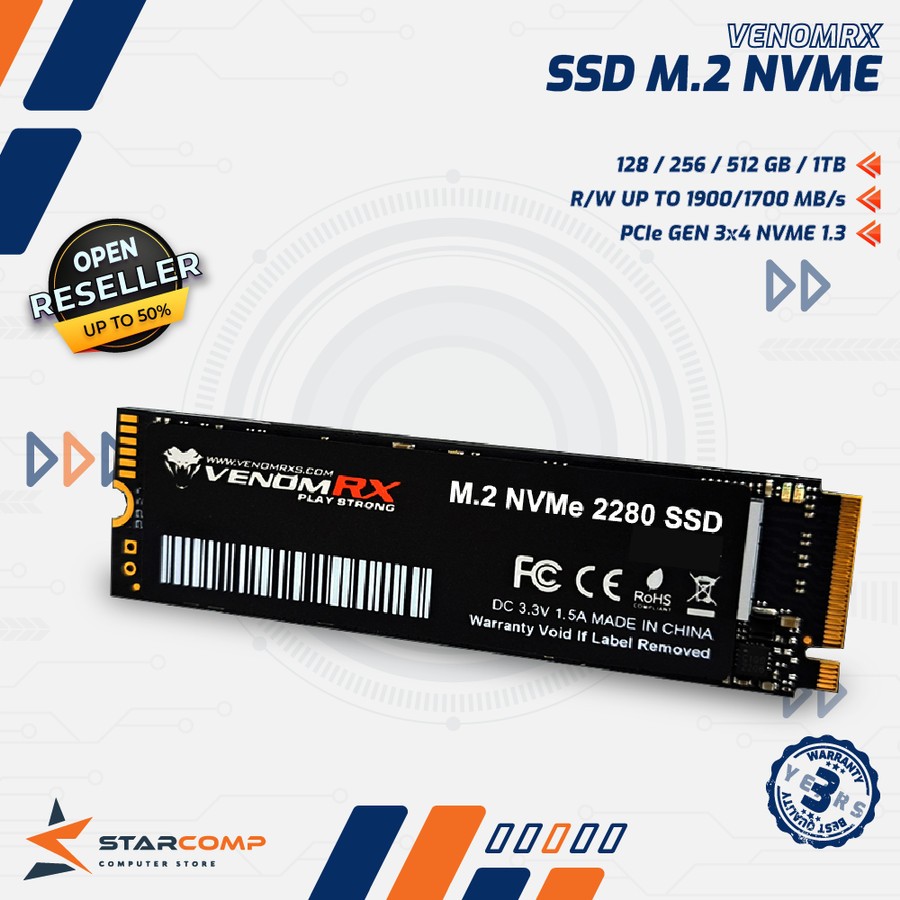 VenomRX M.2 NVME SSD 2TB Venom RX M2 NVME