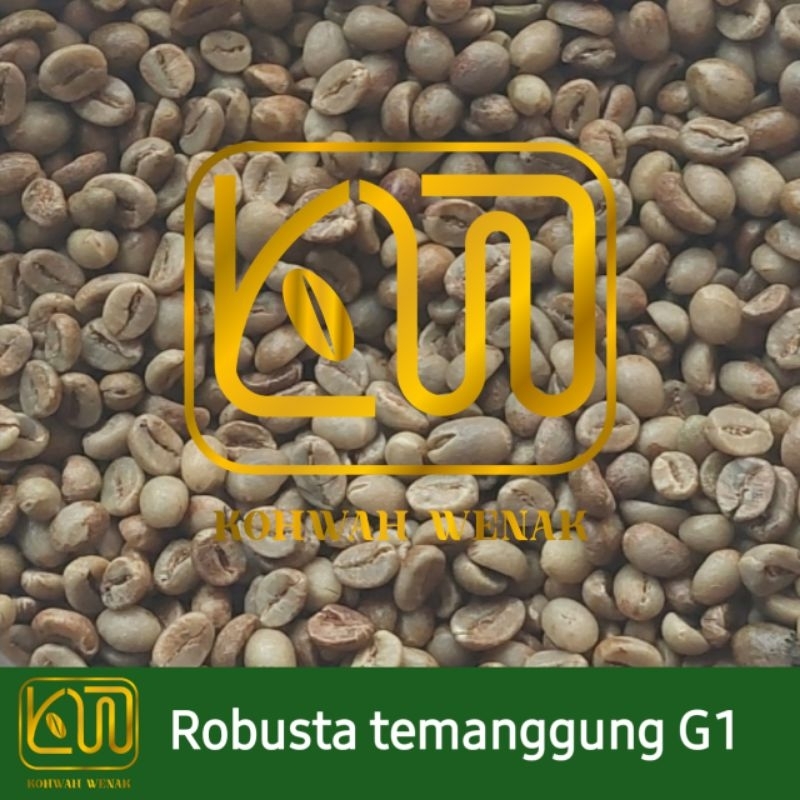

GREEN BEAN ROBUSTA TEMANGGUNG/BIJI KOPI /KOPI MENTAH GRADE 1 -1 KG