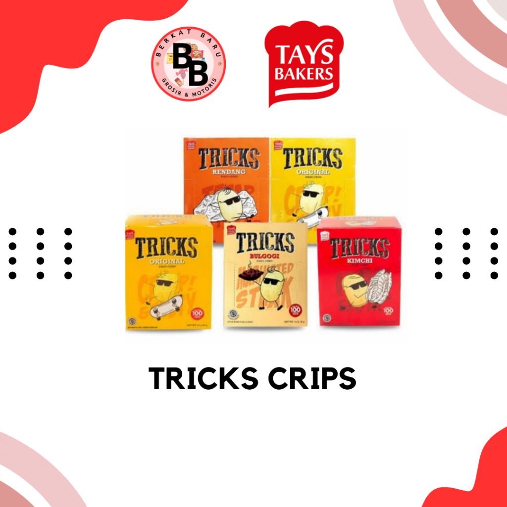 

[BB SNACK] Tricks Crips Snack 15gram HARGA PER BOX ISI 10 PCS