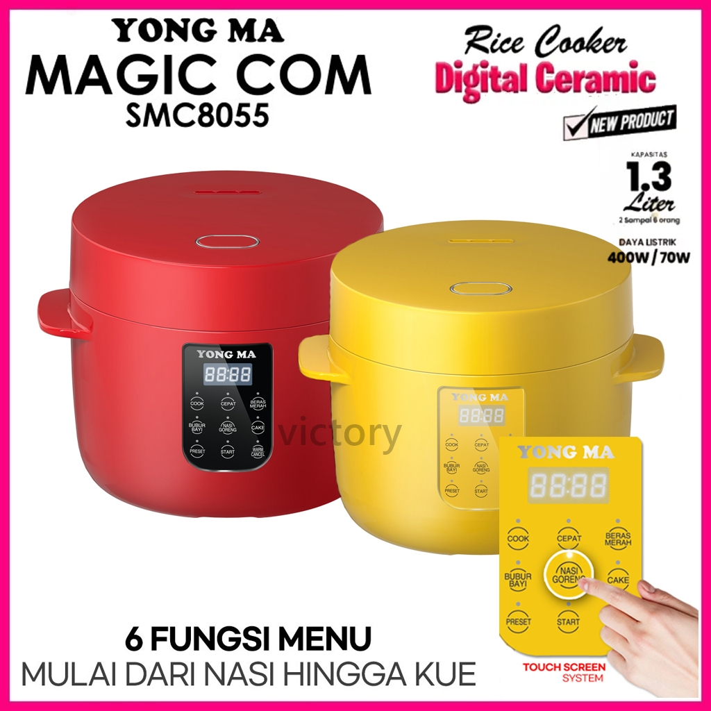 Yong Ma Mini Digital SMC 8055 Digital Rice Cooker Ukuran 1.3 Liter