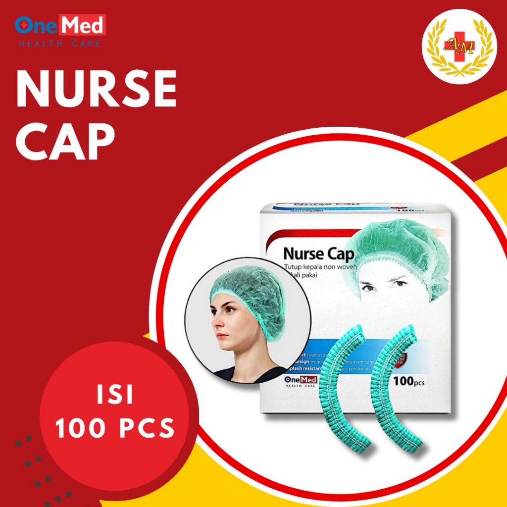 Nurse Cap/ Penutup Kepala Bukan Kain Merk Onemed
