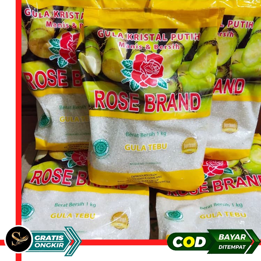 Gula Pasir Premium 1kg Rosebrand Kuning Hijau Murah Promo Gula Kristal Putih Rose Brand 1 Kg Eceran 