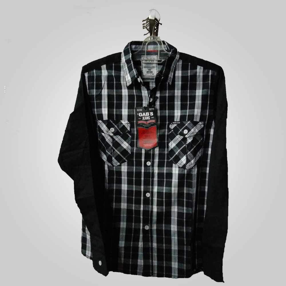 Gabrielle Kemeja Lengan Panjang Motif Kotak GBL