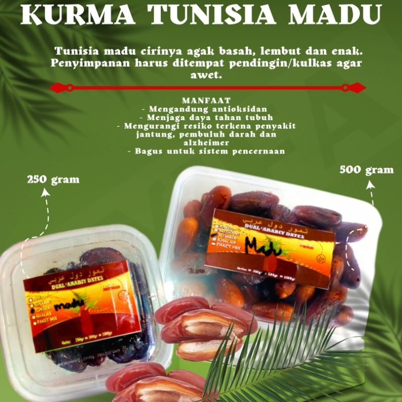 

250 gram Kurma Tunisia Madu