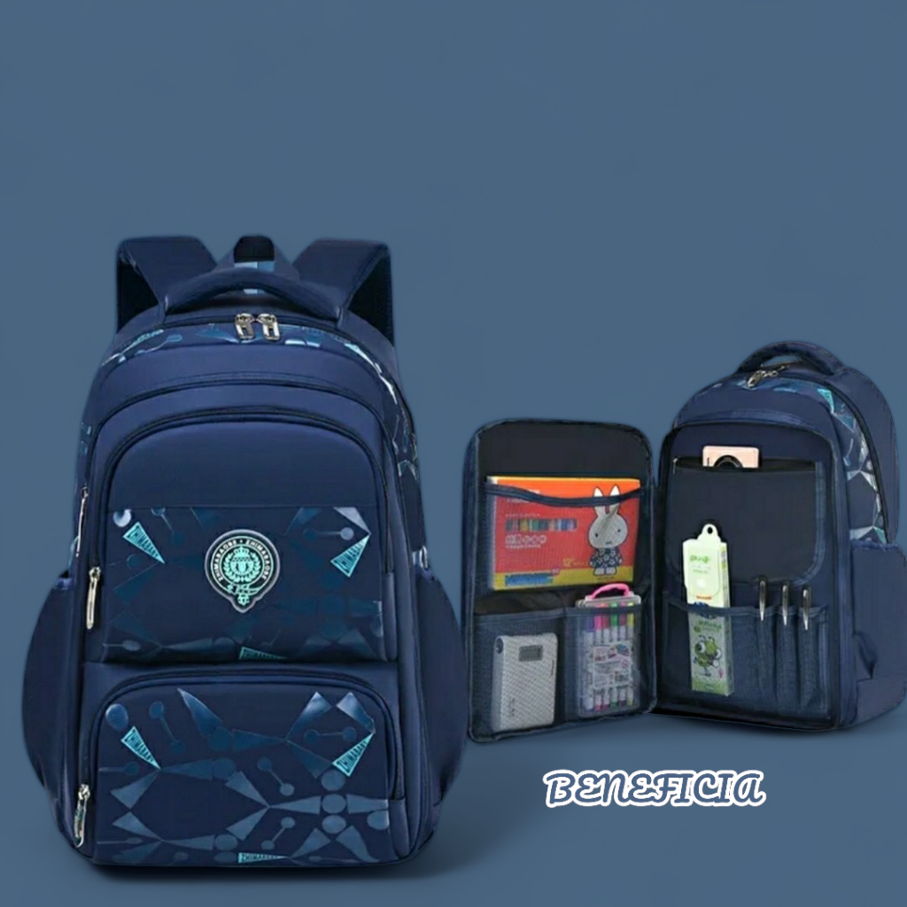 Tas Sekolah Anak SD SMP Laki Laki 3in1 Free Botol Minum+Jam Tangan G-Shock Backpack Anak Laki Laki T