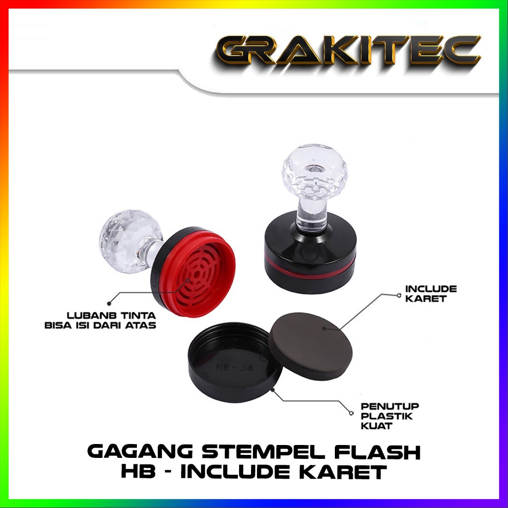 

Gagang Stempel Flash Akrelik HB 40 42 Oval 35 Petak 2050 3060