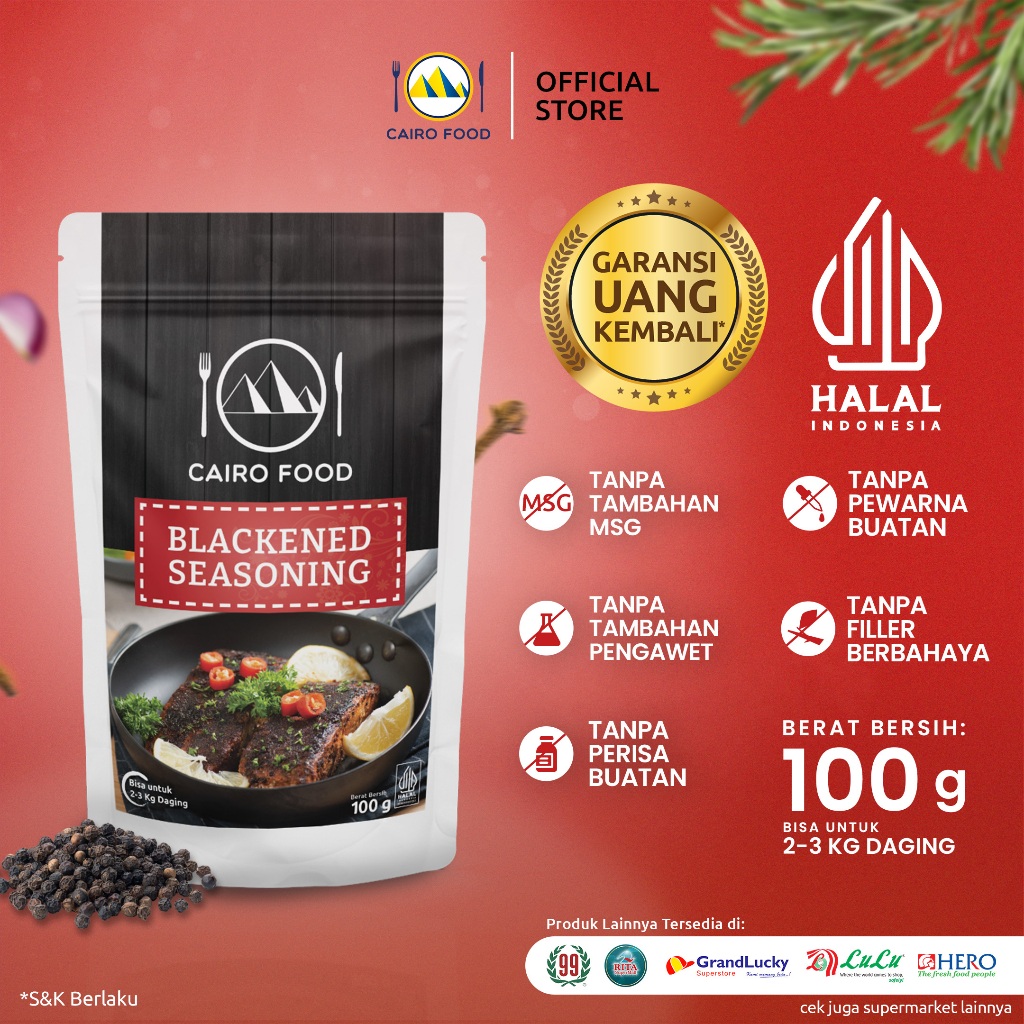 

Cairo Food Bumbu Blackened - 100 Gram