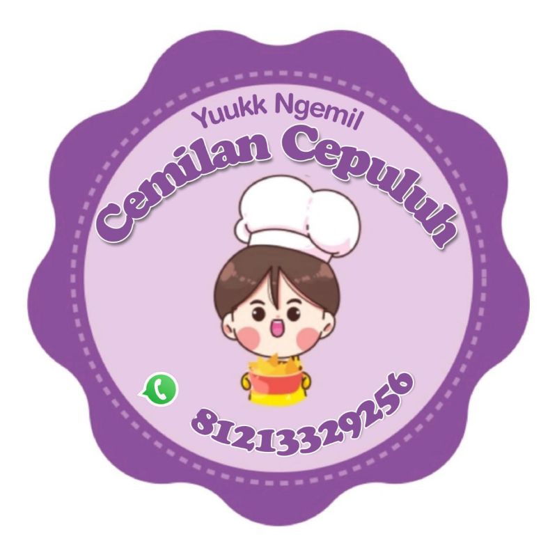 

STIKER PRODUK CEMILAN / MAKANAN / SNACK / KUE (Minimal order 100 buah)