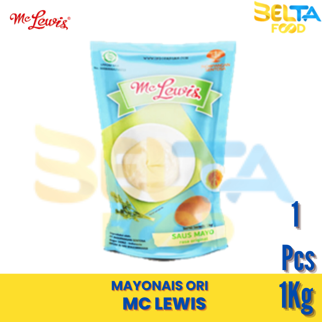 

Mc Lewis Mayonaise Original 1kg Saus Mayo Ori