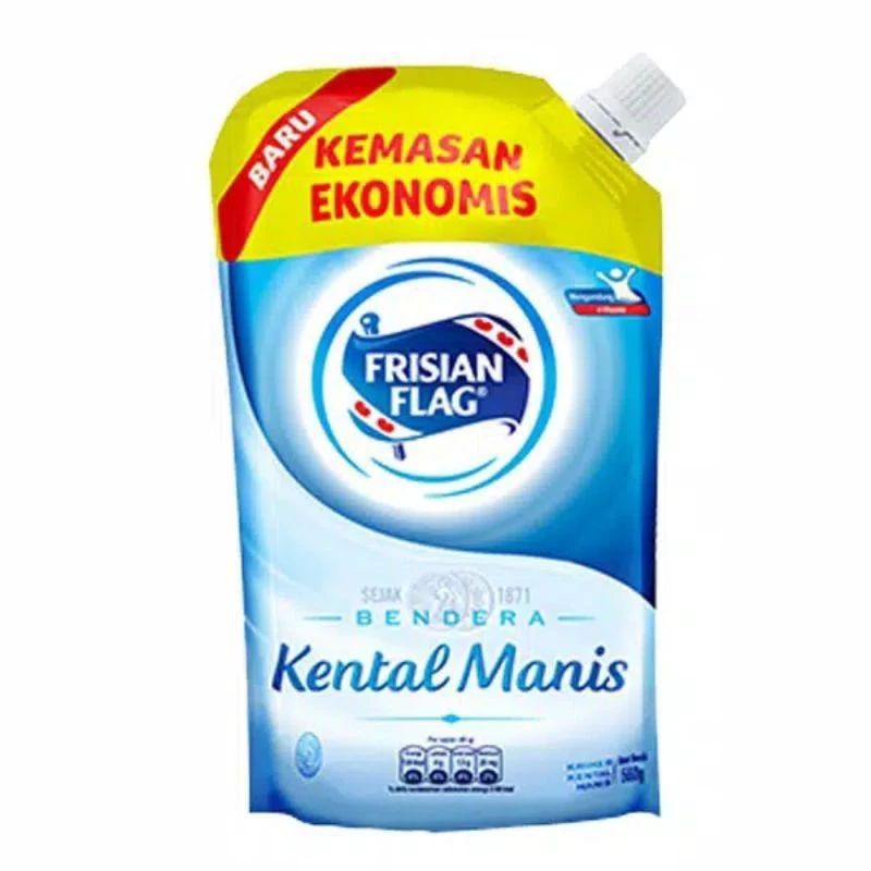 

0Frisian Flag Pouch 260gr / Susu kental manis putih / susu bendera