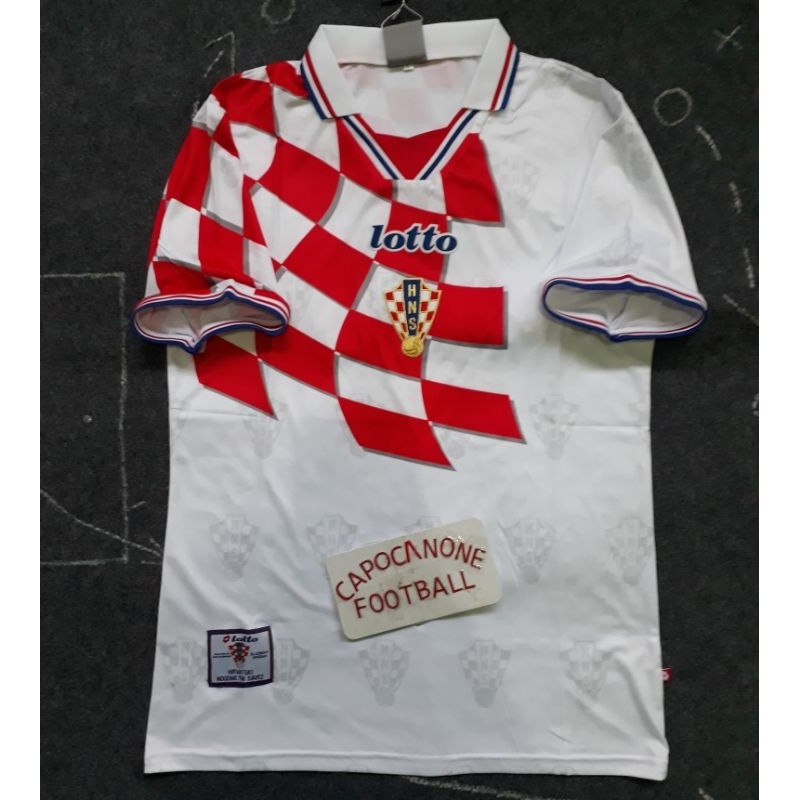BAJU JERSEY KROASIA RETRO 1998 1999 98 99 2000 2001 00 01 NAMA HOME