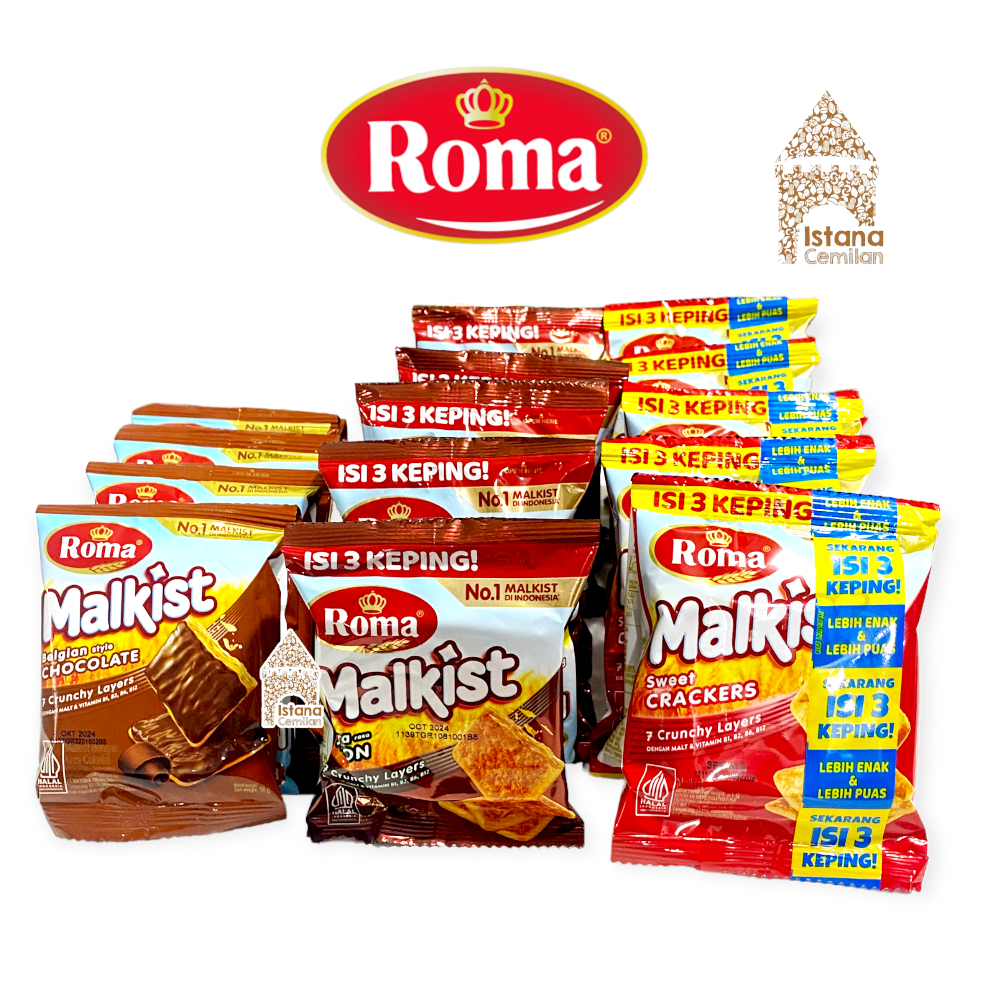 

Roma Malkist Renceng isi 10 Pcs ( Abon | Gula | Cokelat )