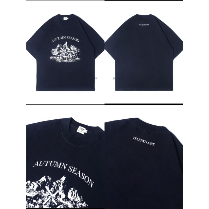 Oversize Tshirt Autumn Season Telepatiche Kaos Navy Telepati.che