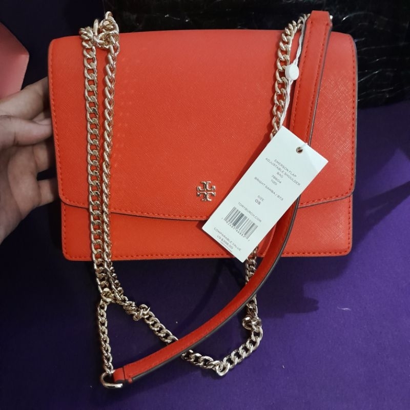 Tas T0ry Burch Selempang Merah Original 100%