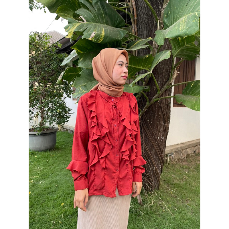 Kemeja crinkle / blouse crinkle