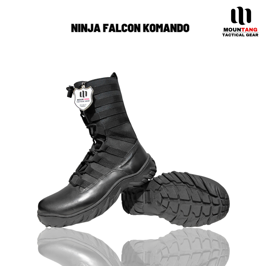 Sepatu PDL ninja tni polri tactical boots Falcon Komando MTG007 Mountang Tactical Gear