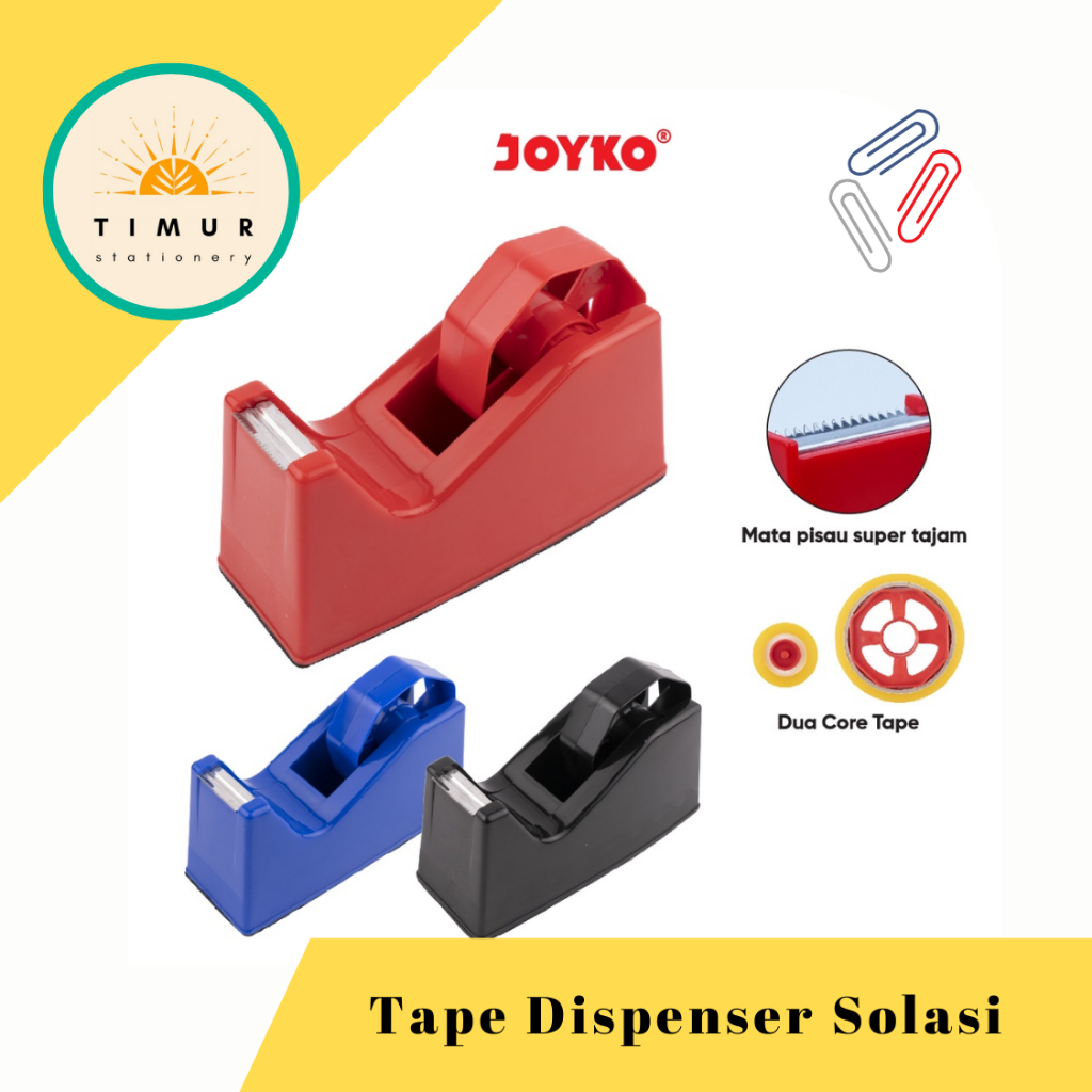 

Tape Cutter / Tape Dispenser / Tempat Isolasi Joyko TD-103