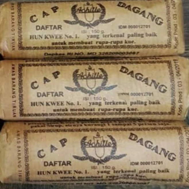 

Stok Banyak Tepung Hun Kwee Achilles Cap Dagang 150 Gram / Hunkwe / HunKwee