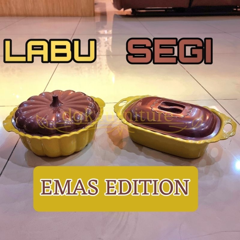 Tempat Wadah Penyimpanan Basi Bakul Prasmanan Saji Makanan Sayur Lauk Kuah Nasi Bentuk Kotak Segi Bu