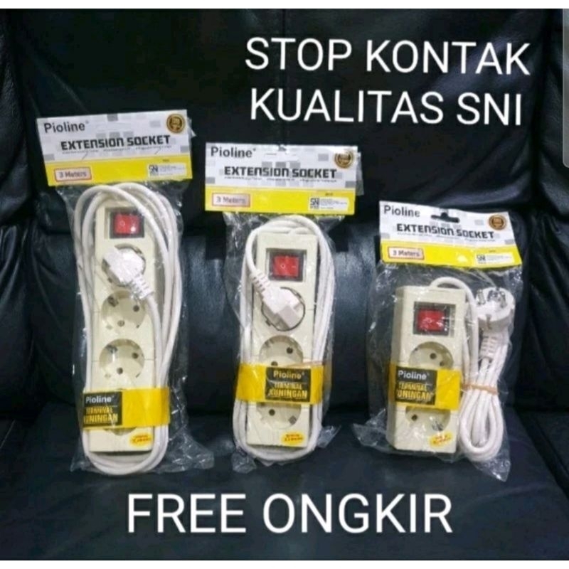 STOP KONTAK SAMBUNGAN KABEL EXTENSION SOCKET PIOLINE