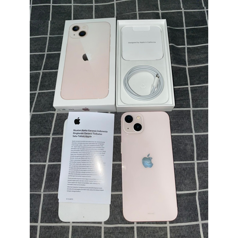 SOLD iphone 13 ibox 128gb pink baru di beli