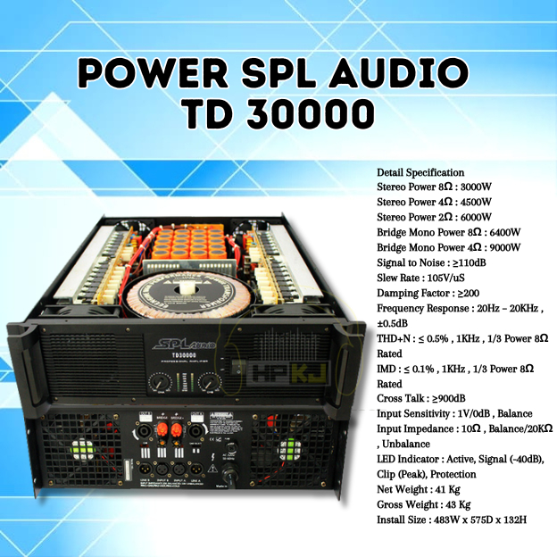 POWER AMPLIFIER SPL AUDIO TD 30000 Power spl audio td-30000