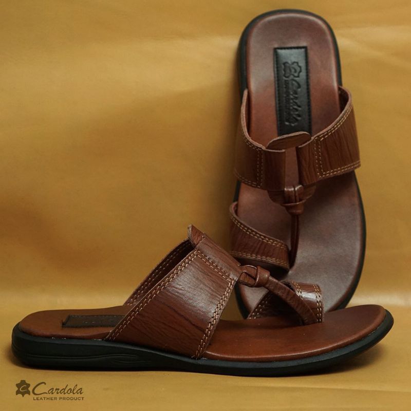 Sandal Jepit Kulit by Cardola/Sandal Jepit Pria/Sandal Kulit Asli/Sandal Kulit Pria/Sandal Kulit