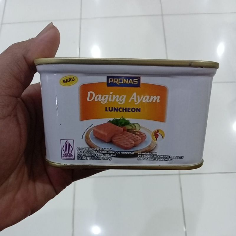 

Mahbubah - Pronas 198g Daging Ayam Luncheon Kaleng