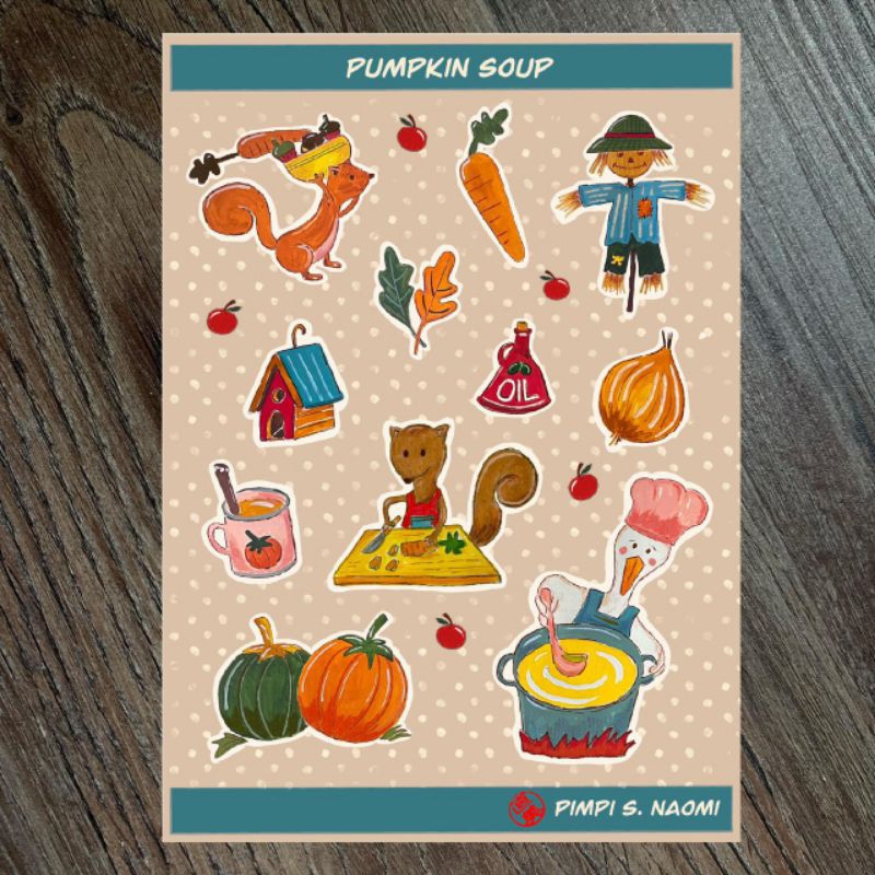 

Pumpkin Soup Sticker Set