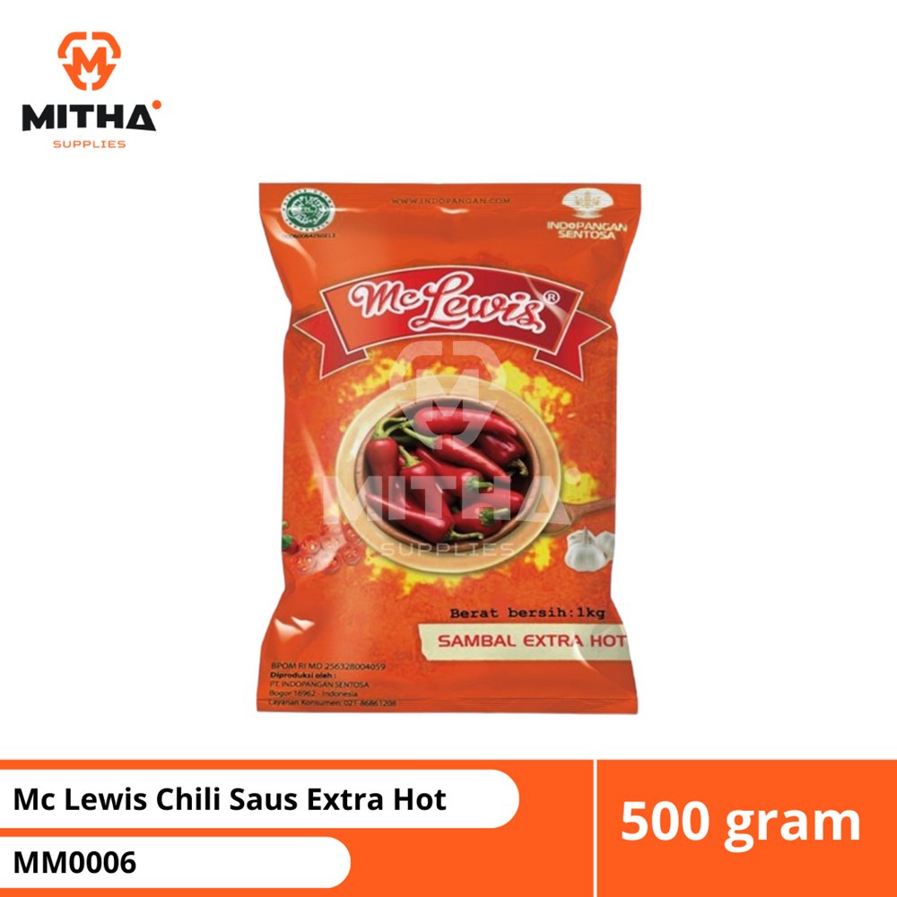 

Mc Lewis Chili Saus Extra Hot 500g MITHA MM0006