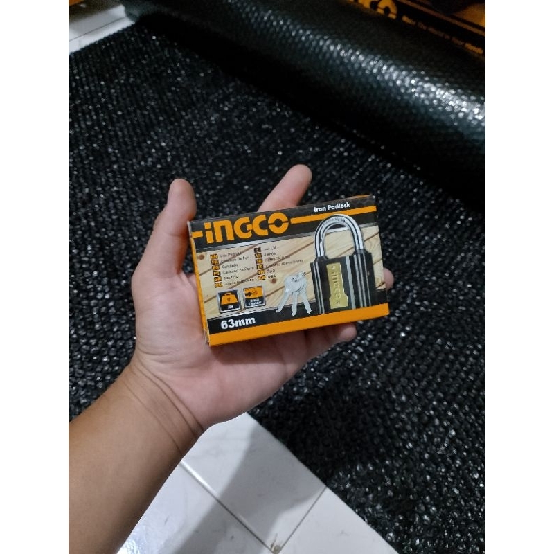 Gembok Hitam 63 mm Ingco
