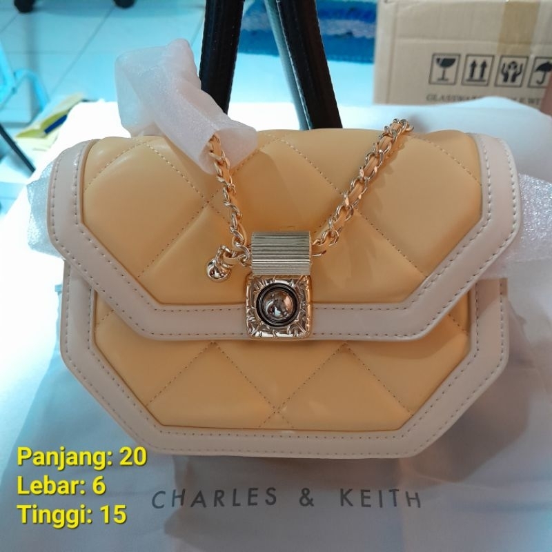Tas Charles & Keith Yellow Original 100%