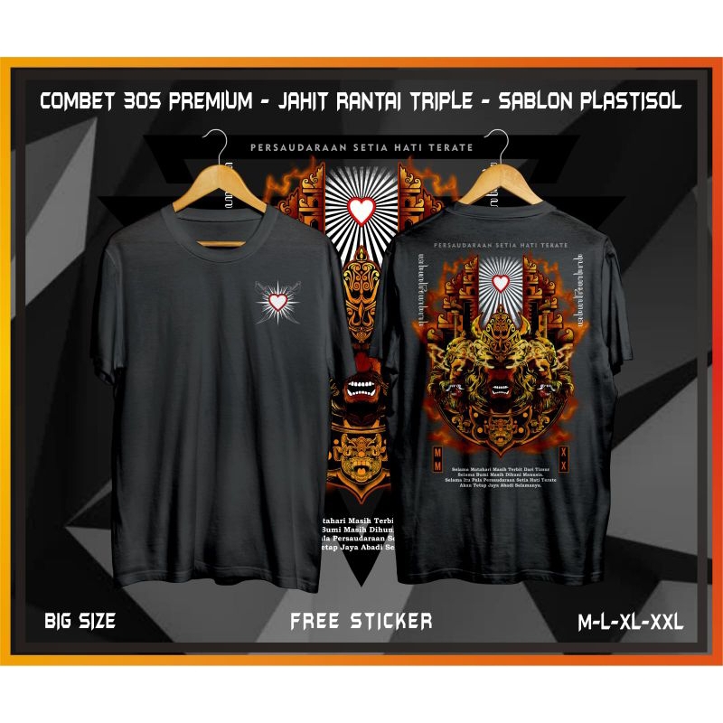 KAOS PSHT GANONGAN MOTIF BALI