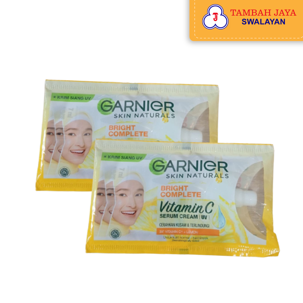 Garnier Serum Cream Vitamin C + Lemon Sachet 2 Pcs