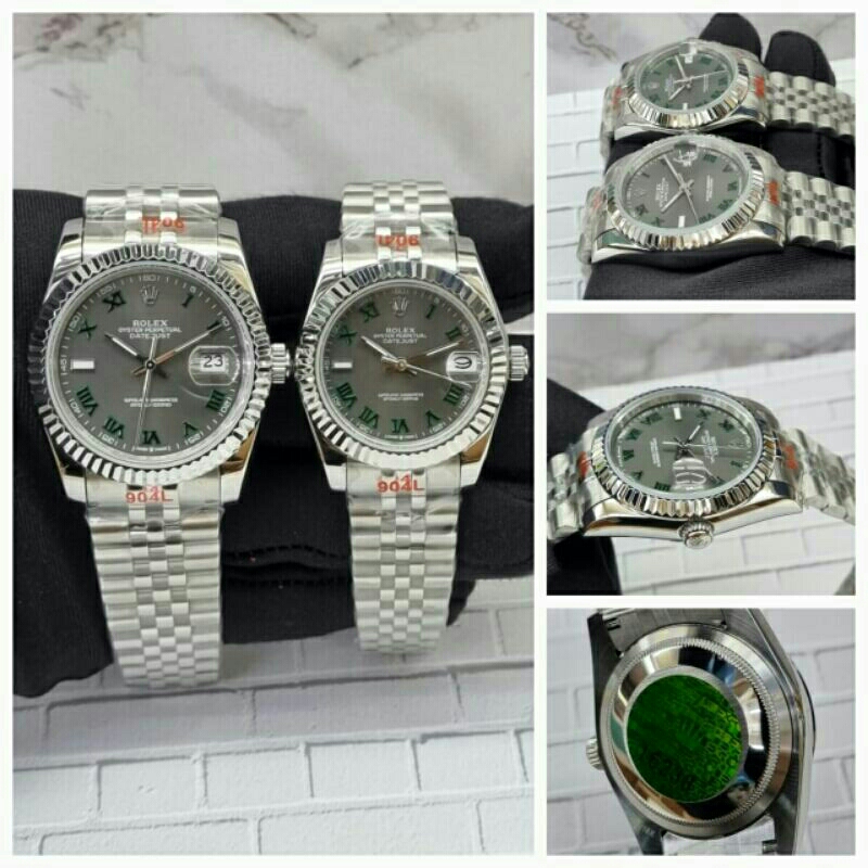 jam tangan couplean rolex oyster datejust mesin automatic kualitas original