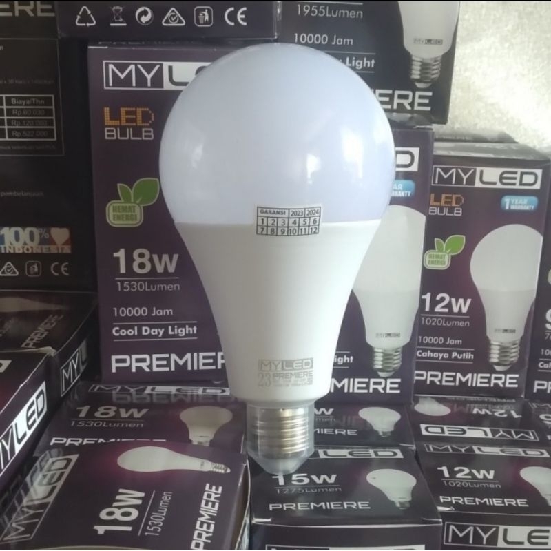 LAMPU MYLED PREMIERE CAHAYA PUTIH BERGARANSI