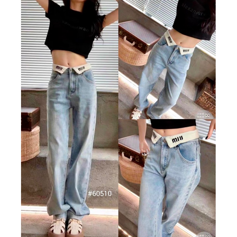 CELANA JEANS DENIM KULOT WANITA IMPORT