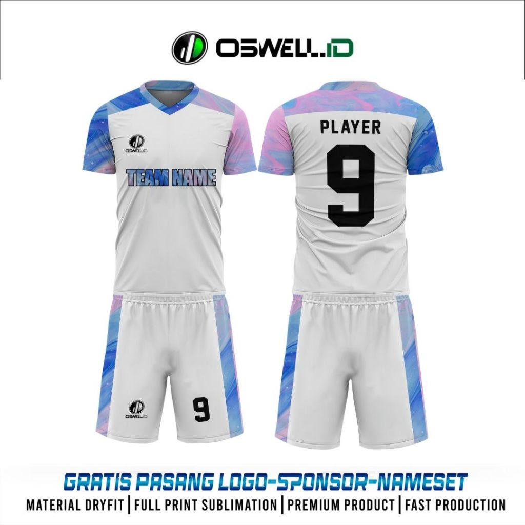 Jersey Futsal dan Sepak Bola Free Custom Full Printing  [OSWELL - FO OS19]
