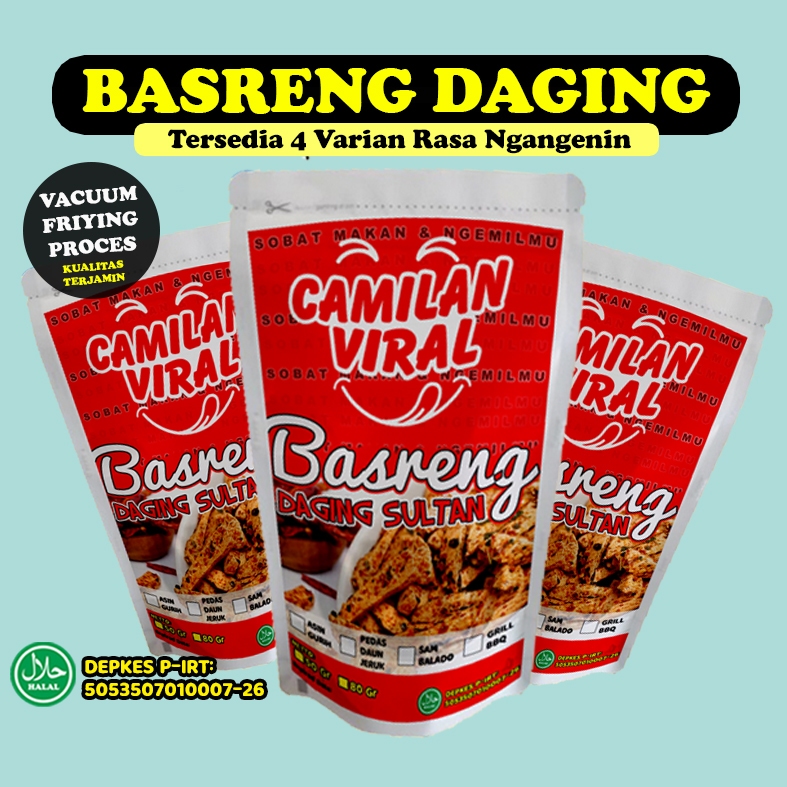 

☑️ (HALAL P-IRT) - BASRENG DAGING PEDAS DAUN JERUK/ BASRENG STICK / CEMILAN PAKET USAHA / CEMILAN VIRAL BY CAMILAN VIRAL
