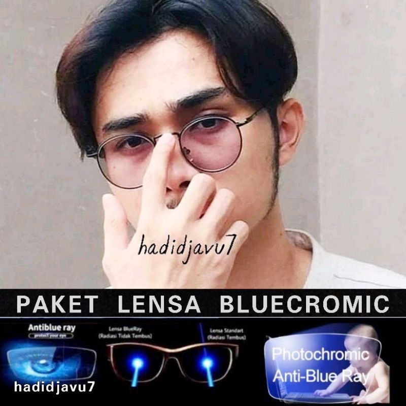 FRAME TITANIUM BULAT _ FREE LENSA PHOTOCROMIC