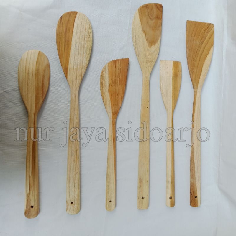 (serba kayu) sotel kayu /spatula kayu / sendok masak kayu