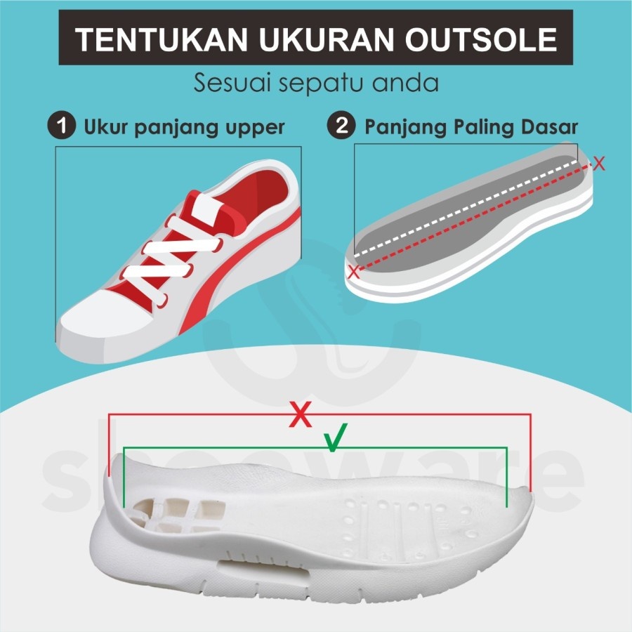 outsole sepatu outsol high round ringan sol