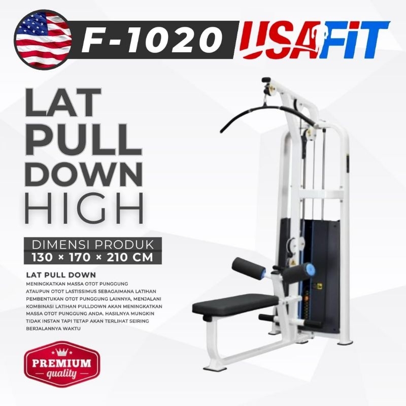 Alat Fitness Lat Pull Down Rowing Machine USAFIT