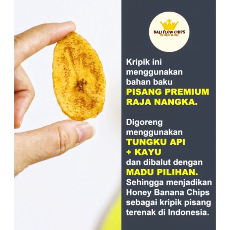 

Honey banana chips 50gr||Keripik pisang madu