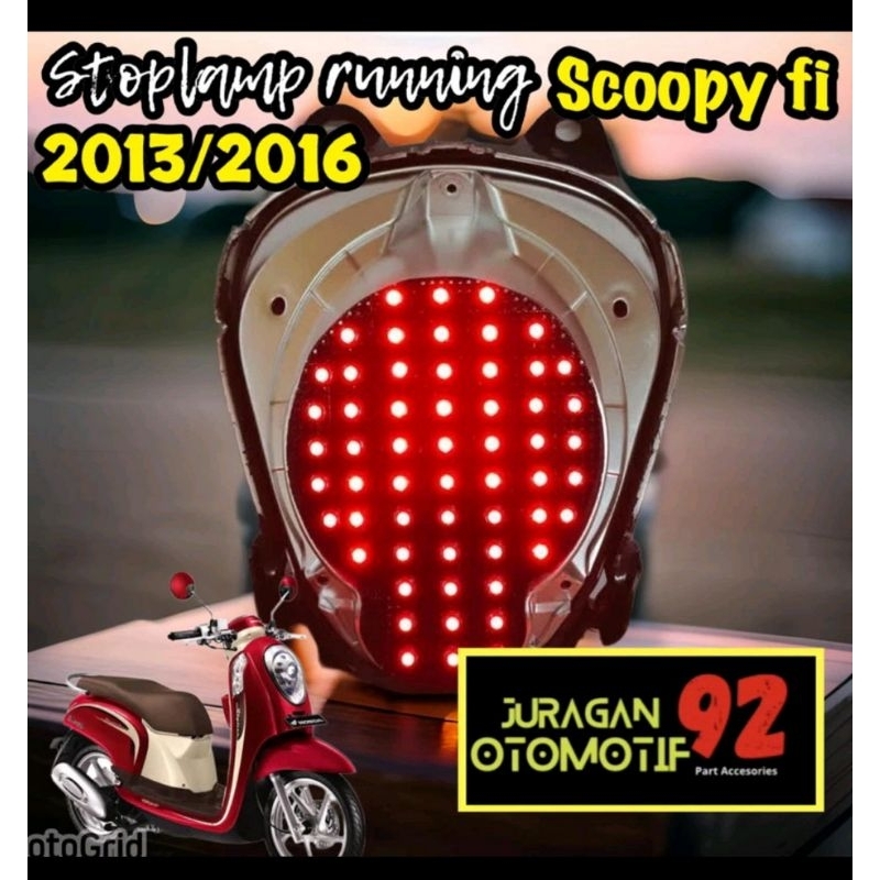 STOPLAMP RUNNING SCOOPY 2013/2016 10 MODE VARIASI