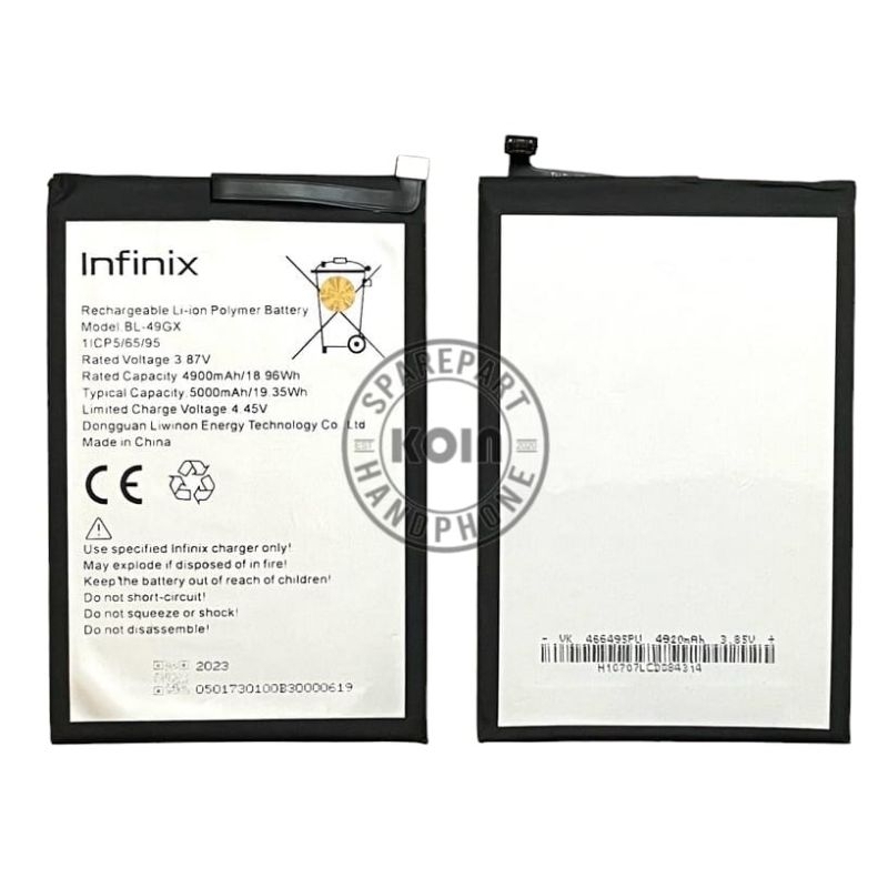 BATRE/BATTERY/BATERAI INFINIX NOTE 7/NOTE 10/X690/BL-49GX/BL49GX/BL 49GX ORIGINAL